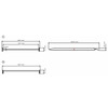 Jeu de rampes aluminium 1000kg 2500x260mm largeur utile 222mm MW Tools