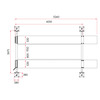 Pont hydraulique 4 colonnes 3,5T 230V MW Tools