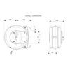 Enrouleur air et eau 6.5 m Ø 1/4" 12 bars Tech avec enroulement automatique et support mural pivotant Zeca