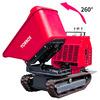 Minidumper à chenilles hydrostatique 1200 kg 13,5 ch avec benne rotative 180° et démarrage électrique Torros