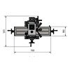 Perceuse-fraiseuse professionnelle X 480 mm Y 175 mm Z 280 mm SANS engrenages avec entraînement direct CM2/M10 0,75 kW 230V Optimill