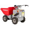 Mini dumper électrique 4x4 roues motrices direction articulée 350 kg 158 L benne basculante hydraulique avec batteries 48 V / 20 Ah Torros