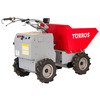 Mini dumper électrique 4x4 roues motrices direction articulée 350 kg 158 L benne basculante hydraulique avec batteries 48 V / 20 Ah Torros
