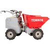 Mini dumper électrique 4x4 roues motrices direction articulée 350 kg 158 L benne basculante hydraulique avec batteries 48 V / 20 Ah Torros