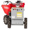 Mini dumper électrique 4x4 roues motrices direction articulée 350 kg 158 L benne basculante hydraulique avec batteries 48 V / 20 Ah Torros