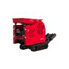 Mini concasseur de pierre sur chenilles avec moteur puissant à essence 18ch 500 cc - 2 à 5 tonnes/heure - Avec tapis convoyeur MW Tools