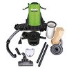 Aspirateur dorsal industriel confortable, pratique cuve plastique 4 litres 0,7 kW 230V Cleancraft