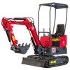 Mini-pelle 1 tonne moteur Koop 7 kW 1 cylindre avec bras pivotant et train de chenilles extensible MW Tools