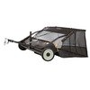 Balayeuse à gazon et ramasseur de feuilles à brosses tractable - Largeur de 122 cm - Bac de 413 litres Torros