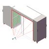 Cabine de peinture mobile 2500 x 1100 mm 230 V idéale pour travaux et séchage de carrosserie MW Tools