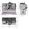 Tour à métaux hauteur de pointe 200 mm entre-pointes 800 mm alésage de broche 52 mm 4,5 kW 400 V – couple élevé & précision lecture digitale Optiturn