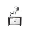 Débavureuse manuelle avec table à vide aspirante – Polissage et Ébavurage – Disque ø150 mm, Moteur 5,8 kW 400 V MW-Tech