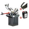 Pack scie à ruban pour métaux 225 mm - 230 V - Vitesse variable - 5 rubans - Liquide de coupe 5 L Torros