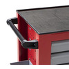 Servante d'atelier 7 tiroirs rouge et grise large 940 mm en acier soudé verrouillable roues ø125 mm MW Tools