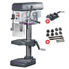 Perceuse d'établi jusque ø 24 mm raccord CM2 850W 230V 7 vitesses + étau de perçage + jeu de boulons Optidrill