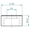 Matrice oblongue Taille 2 dia. 6,5x21,0 mm jusque 26,5x31,0 mm Mubea