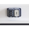 Boutons basse tension start (blanc) et stop (noir)