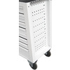 Servante d'atelier 15 tiroirs blanche XXL 1415 mm robuste en acier soudé verrouillable roues ø125 mm MW Tools