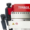 Plieuse de tôle manuelle et à pied largeur du travail 1020 mm 0-135° épaisseurs jusque 2,5 mm segments en haut incl. butée de longueur Torros