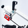 Scie à ruban portable à métaux 0-60° capacité de coupe ronde 125 mm 0,4 kW 230V avec 3 lames de scie et aérosol Torros