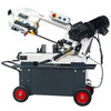 Scie à ruban mobile pour métaux 0-45° capacité de coupe ronde 178 mm 0,75 kW 230V 5 lames de scie et 5L d'huile de refroidissement Torros