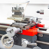 Tour à métaux d'établi hauteur des pointes 125 mm entre-pointes 550 mm alésage 26 mm 0,75 kW 230V + accessoires essentiels Torros