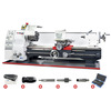Tour à métaux d'établi hauteur des pointes 125 mm entre-pointes 550 mm alésage 26 mm 0,75 kW 230V + accessoires essentiels Torros