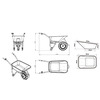 Brouette électrique 80L 150KG - batterie 40V / 6Ah Torros