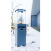 Chauffage de terrasse au gaz design avec flamme rayonnante 8kW MW Tools