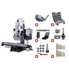 Perceuse-fraiseuse X 480 Y 175 mm Z 280 mm CM2/M10 0,75 kW 230V table longue affichage digital avec accessoires Optimill