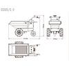 Mini dumper électrique 220l 400kg 3 roues benne basculante avec batterie 48V / 12Ah Torros