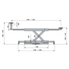 Cric mobile 2T manuel pour pont 4 colonnes MW Tools