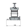 Cric mobile 2T manuel pour pont 4 colonnes MW Tools