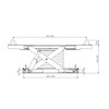 Cric mobile 3T hydropneumatique pour pont 4 colonnes MW Tools
