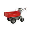 Mini dumper électrique 500kg 211L plateau basculant par vérin cloison amovible batterie 48V / 32Ah Torros