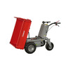 Mini dumper électrique 500kg 211L plateau basculant par vérin cloison amovible batterie 48V / 32Ah Torros