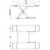 Pont ciseaux élévateur 3T 1000mm 3x400V MW Tools
