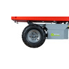 Mini dumper électrique 500kg 196L plateau basculant hydraulique cloison amovible batterie 48V / 32Ah Torros