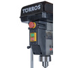 Perceuse à colonne professionnelle jusque ø 30 mm CM3 1,5 kW 230V + étau de perçage jeu de boulons jeu mêches aérosol Torros