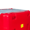 Cuve Réservoir Diesel Rouge Fioul en PE 980 L avec pompe 230 V et pistolet automatique MW Tools
