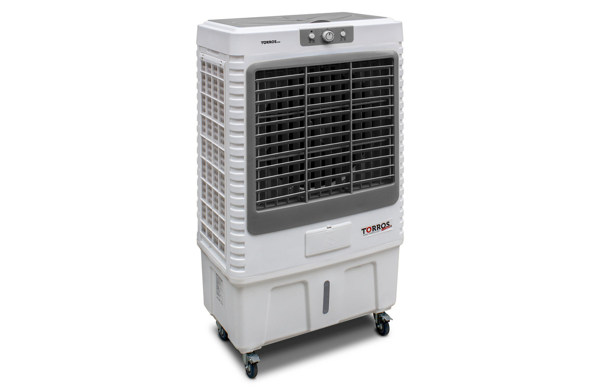Rafraîchisseur d'air évaporatif professionnel mobile 80m² 8000m³/h — free download