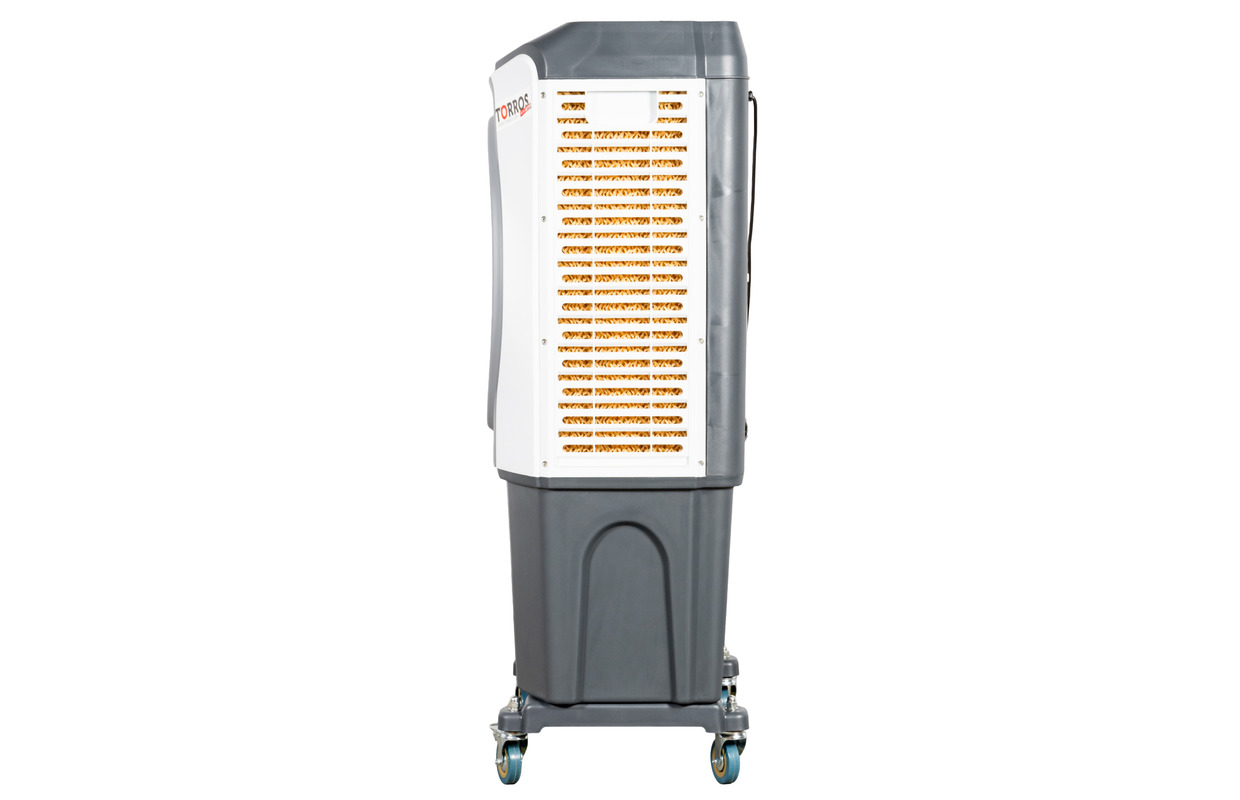 Rafraîchisseur d'air évaporatif professionnel mobile 60m² 5000m³/h — free download