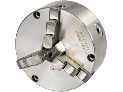 Mandrin 3 mors à serrage concentrique corps en fonte ø160 mm montage frontal pour plateau diviseur THV-8 Torros
