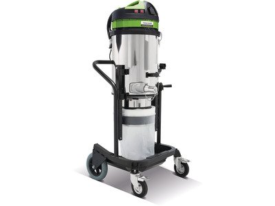 Aspirateur à sec industriel avec système de sac sans fin de 20 M - HEPA H14 - 3 moteurs 3,3 kW 230 V Cleancraft