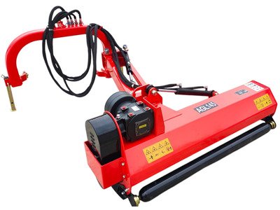 Broyeur d’accottement latéral avec déport hydraulique 145 cm - Inclinable à la verticale - Cardan et attelage trois points - Série moyenne Torros