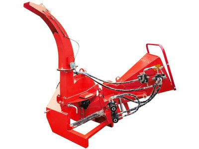 Broyeur de branches 100 mm pour tracteur - Cardan et attelage trois points - Rouleau d'alimentation hydraulique Torros