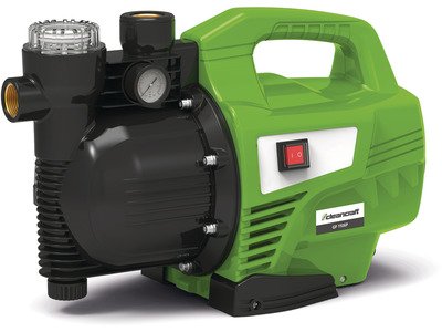 Pompe de jardin avec préfiltre et boîtier en plastique pour eaux claires - capacité 4.500 l/h - 1,1 kW 230 V Cleancraft