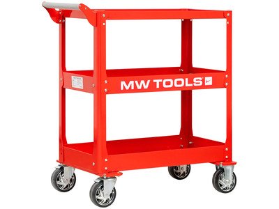 Chariot desserte d'atelier 3 plateaux avec roulettes MW Tools