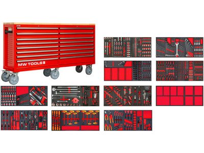Servante d'atelier complète extra large MEGA EV XXL 782 outils MW Tools