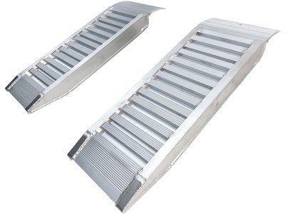 Jeu de rampes courtes aluminium 3000kg 1260x300mm largeur utile 240mm MW Tools
